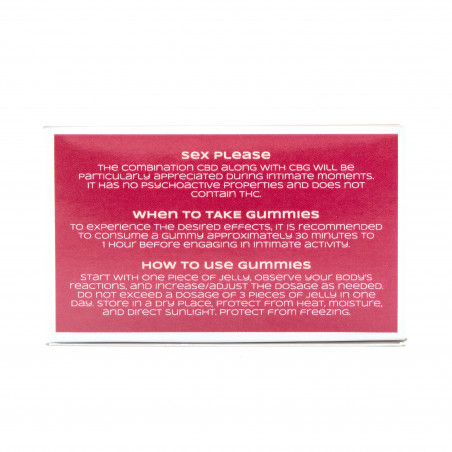 JELLY: SEX, PLEASE – 40 pcs, 600mg CBD, 400mg CBG