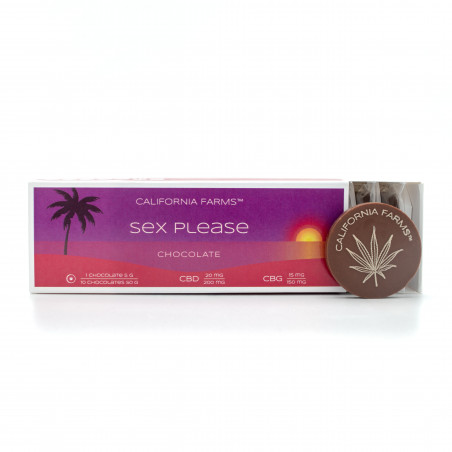 ČOKOLÁDA: LÁSKU, PROSÍM – 10 ks, 200mg CBD, 150mg CBG