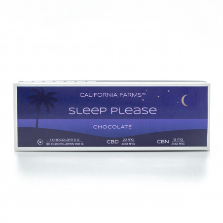 ČOKOLÁDA: PRO HLUBOKÝ A DLOUHÝ SPÁNEK – 20 ks, 400mg CBD, 300mg CBN