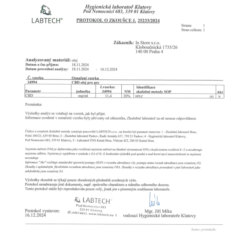 CBD ÖL: LADY & TRAMP CBD ÖL FÜR HUNDE 30ml/300mg CBD