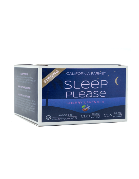JELLY STRONG: SLEEP, PLEASE – 40 pcs, 800mg CBD, 800mg CBN
