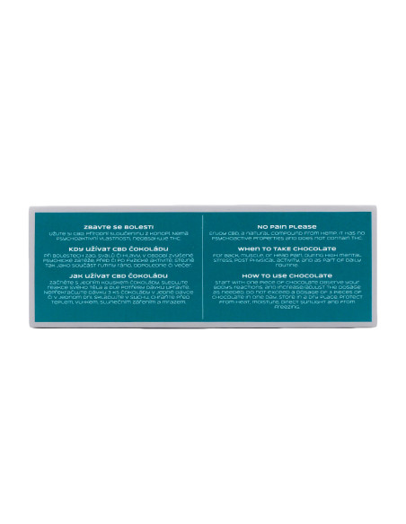 SCHOKOLADE: SCHMERZ BESEITIGEN– 20 Stücke, 600mg CBD