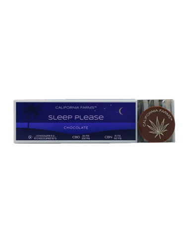 CHOCOLATE: SLEEP, PLEASE – 10 pcs, 200mg CBD, 150mg CBN