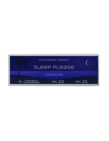 CHOCOLATE: SLEEP, PLEASE – 10 pcs, 200mg CBD, 150mg CBN