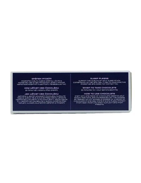 CHOCOLATE: SLEEP, PLEASE – 10 pcs, 200mg CBD, 150mg CBN