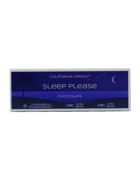ČOKOLÁDA: PRO HLUBOKÝ A DLOUHÝ SPÁNEK – 20 ks, 400mg CBD, 300mg CBN