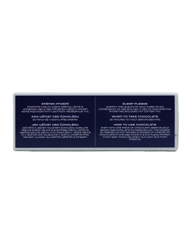 ČOKOLÁDA: PRO HLUBOKÝ A DLOUHÝ SPÁNEK – 20 ks, 400mg CBD, 300mg CBN
