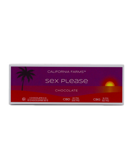 CHOCOLATE: SEX, PLEASE – 10 pcs, 200mg CBD, 150mg CBG