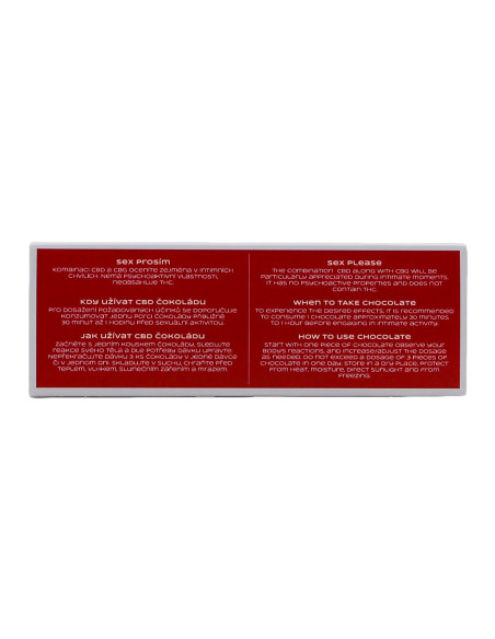 CHOCOLATE: SEX, PLEASE – 10 pcs, 200mg CBD, 150mg CBG