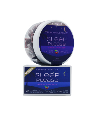 JELLY STRONG: SLEEP, PLEASE – 40 pcs, 800mg CBD, 800mg CBN