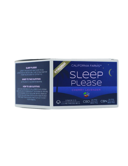 GELEE STRONG: FÜR TIEFEN UND LANGEN SCHLAF – 40 Stücke, 800mg CBD, 800mg CBN