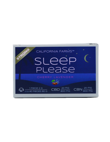 GELEE STRONG: FÜR TIEFEN UND LANGEN SCHLAF – 40 Stücke, 800mg CBD, 800mg CBN