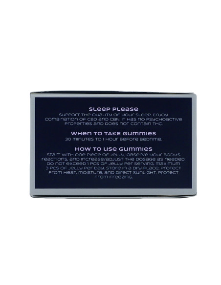 JELLY STRONG: SLEEP, PLEASE – 40 pcs, 800mg CBD, 800mg CBN