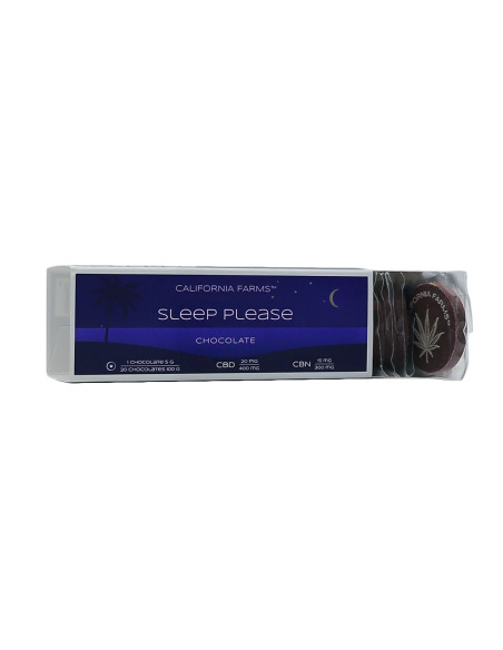CHOCOLATE: SLEEP, PLEASE – 20 pcs, 400mg CBD, 300mg CBN