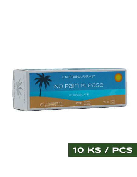 CHOCOLATE: NO PAIN, PLEASE – 10 pcs, 300mg CBD