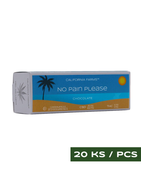 CZEKOLADA: DLA FIZYCZNEGO I PSYCHICZNEGO UZDROWIENIA - 20 sztuk, 600mg CBD
