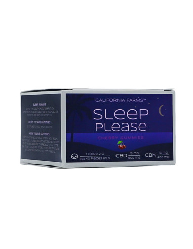 GELEE: FÜR TIEFEN UND LANGEN SCHLAF – 40 Stücke, 600mg CBD, 400mg CBN