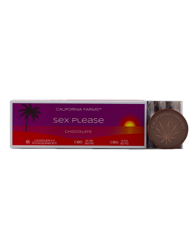 CHOCOLATE: SEX, PLEASE – 10 pcs, 200mg CBD, 150mg CBG