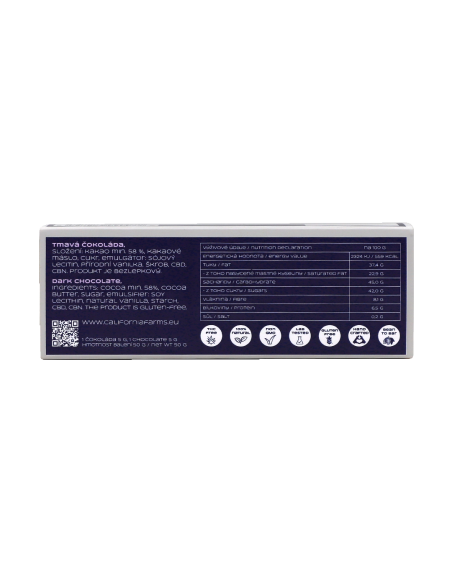 CZEKOLADA: NA GŁĘBOKI I DŁUGI SEN - 10 sztuk, 200 mg CBD, 150 mg CBN