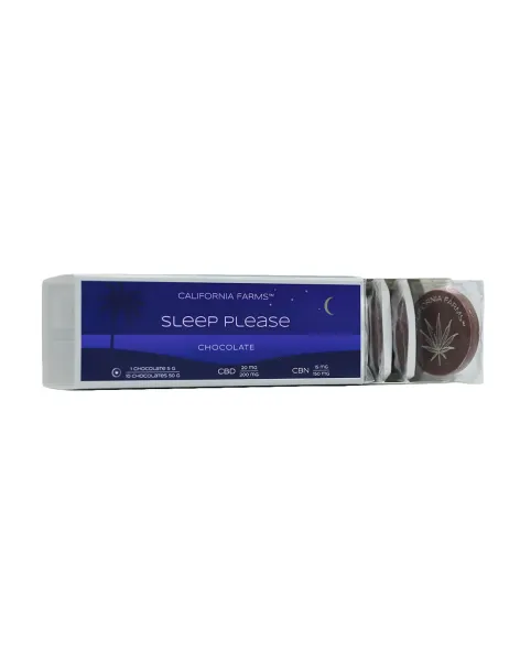 ČOKOLÁDA: PRO HLUBOKÝ A DLOUHÝ SPÁNEK – 10 ks, 200mg CBD, 150mg CBN 2
