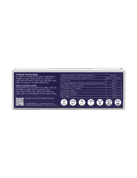 SCHOKOLADE: FÜR TIEFEN UND LANGEN SCHLAF – 10 Stücke, 200mg CBD, 150mg CBN