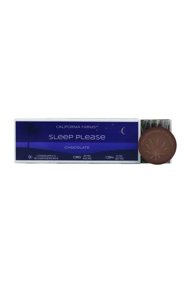 ČOKOLÁDA: PRO HLUBOKÝ A DLOUHÝ SPÁNEK – 20 ks, 400mg CBD, 300mg CBN
