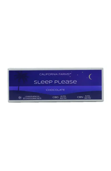 ČOKOLÁDA: PRO HLUBOKÝ A DLOUHÝ SPÁNEK – 20 ks, 400mg CBD, 300mg CBN