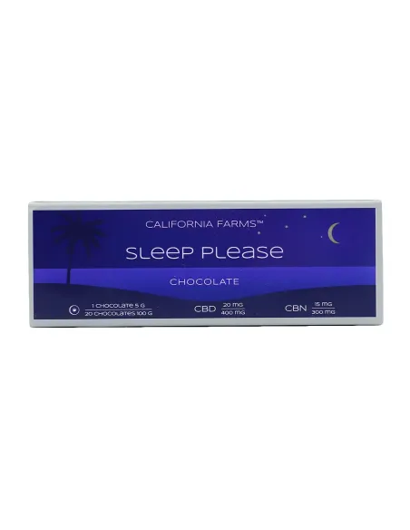 ČOKOLÁDA: PRO HLUBOKÝ A DLOUHÝ SPÁNEK – 20 ks, 400mg CBD, 300mg CBN