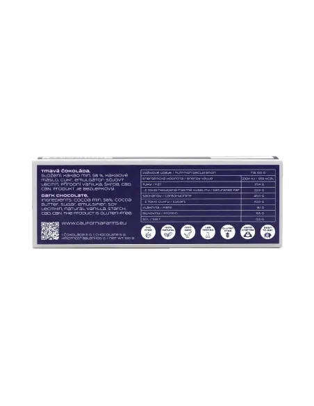 ČOKOLÁDA: PRO HLUBOKÝ A DLOUHÝ SPÁNEK – 20 ks, 400mg CBD, 300mg CBN