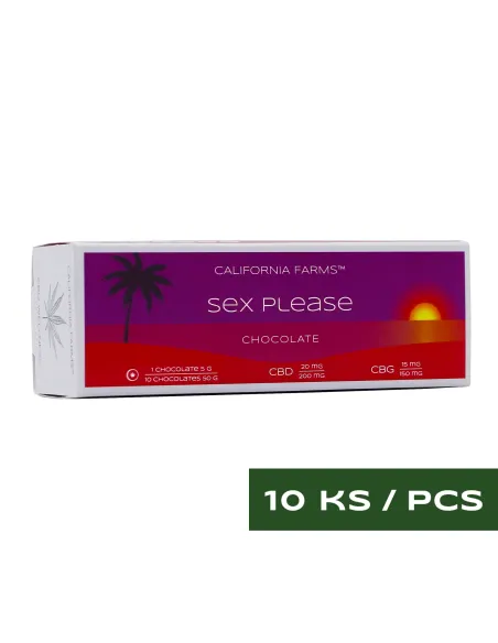 SCHOKOLADE: LIEBE, BITTE – 10 Stücke, 200mg CBD, 150mg CBG