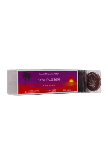CHOCOLATE: SEX, PLEASE – 20 pcs, 400mg CBD, 300mg CBG