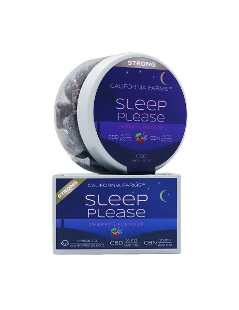 GELEE STRONG: FÜR TIEFEN UND LANGEN SCHLAF – 40 Stücke, 800mg CBD, 800mg CBN 2