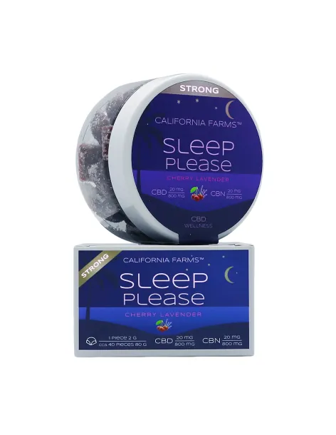 ŽELÉ STRONG: PRO HLUBOKÝ A DLOUHÝ SPÁNEK – 40 ks, 800mg CBD, 800mg CBN 2