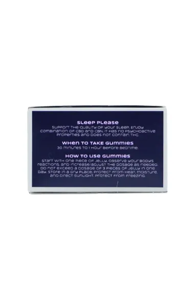 GELEE: FÜR TIEFEN UND LANGEN SCHLAF – 40 Stücke, 600mg CBD, 400mg CBN