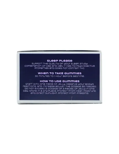 GELEE: FÜR TIEFEN UND LANGEN SCHLAF – 40 Stücke, 600mg CBD, 400mg CBN