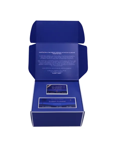 SLEEP box STRONG: CBD Schokolade + CBD Gelee